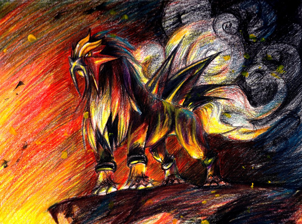 Entei by Riberry